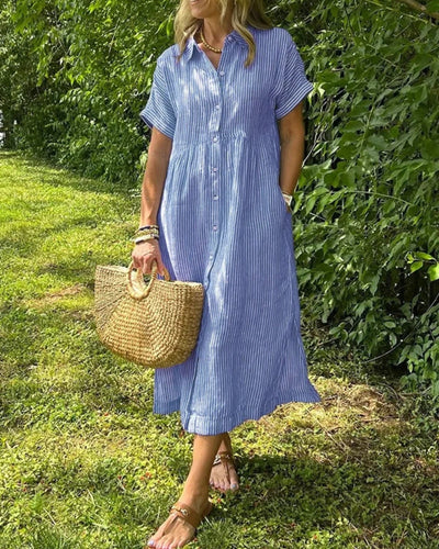 ANOREA - STYLOWA SUKIENKA W PASKI