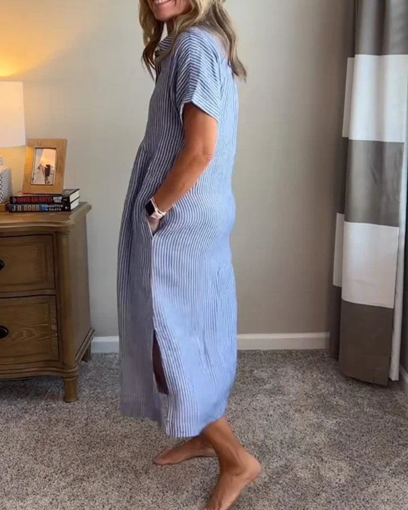 ANOREA - STYLOWA SUKIENKA W PASKI