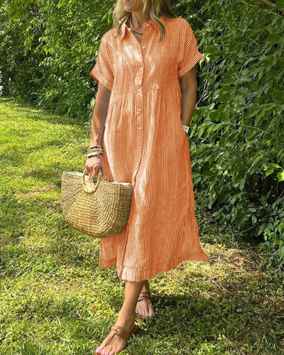 ANOREA - STYLOWA SUKIENKA W PASKI