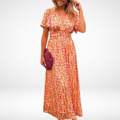 Liliana | Elegancka sukienka maxi z dekoltem V