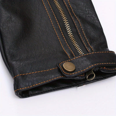 ICEBANNER Męska Vintage Kurtka Motocyklowa