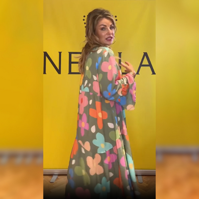 Luna™ - Elegancka sukienka w kwiaty