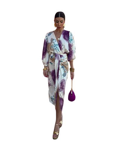 Georgiana | Elegancka sukienka z dekoltem w kształcie V