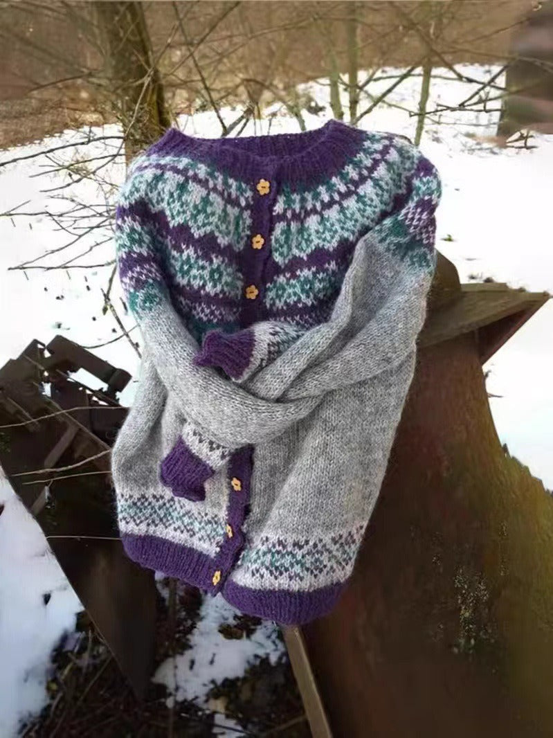 Naomie | Vintage Islandzka Kardiganka