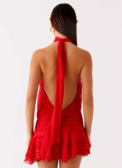 SERENELLA | Sukienka Mini z Koralikami i Chiffonem