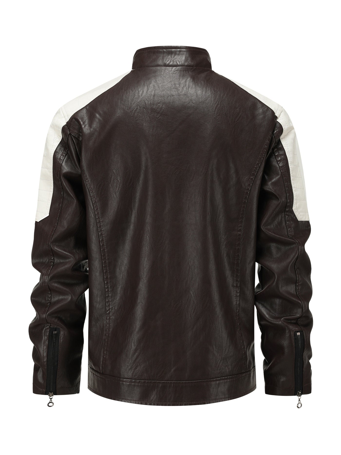 Męska kurtka motocyklowa w kolorze blokowym