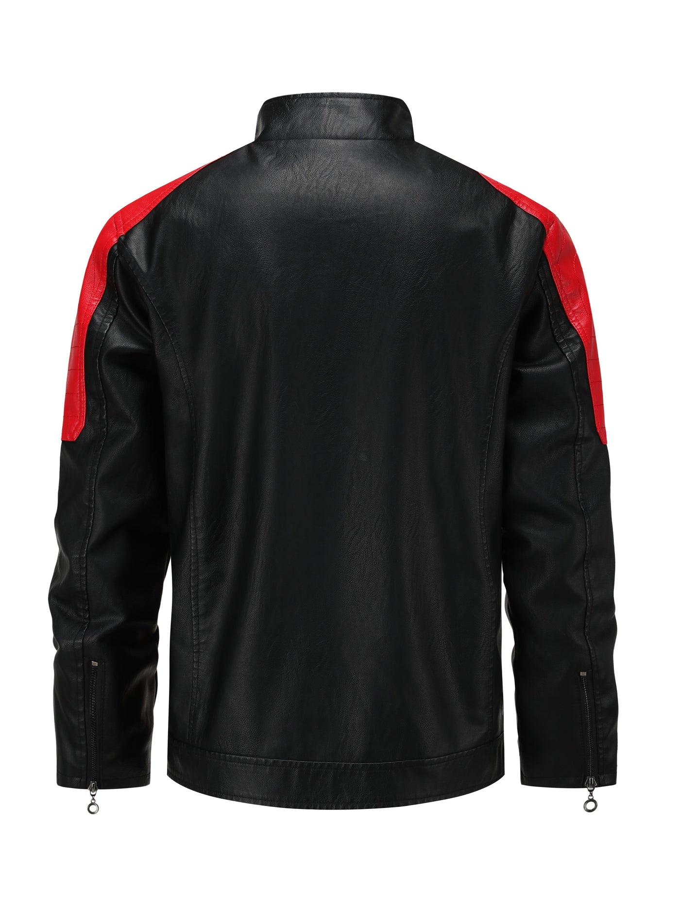 Męska kurtka motocyklowa w kolorze blokowym