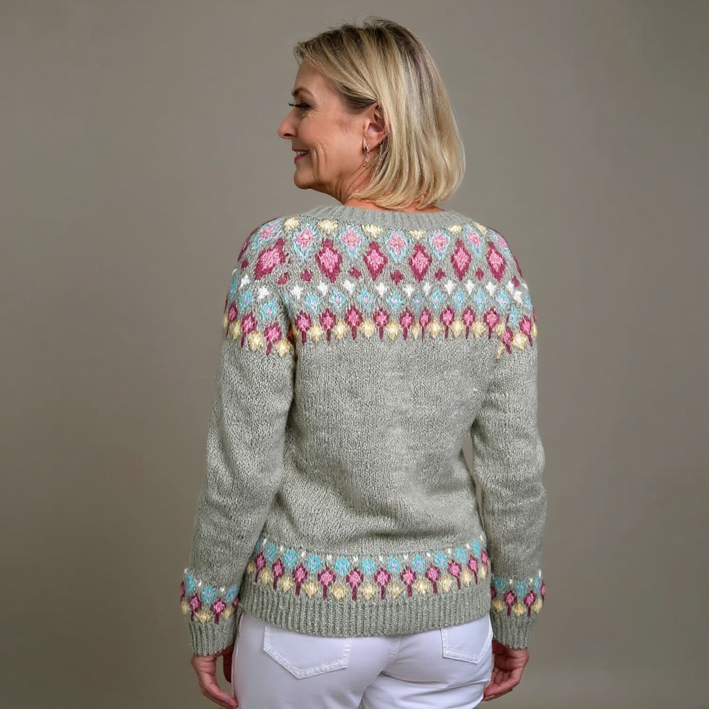 Madeline | Vintage Islandzka Sweter Kardigan