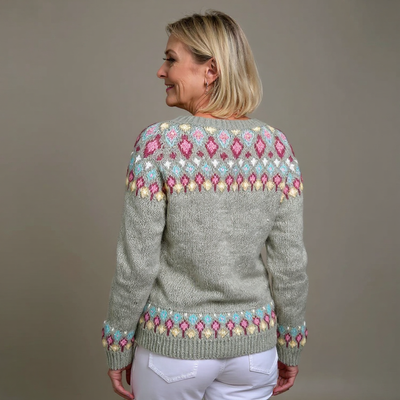 Madeline | Vintage Islandzka Sweter Kardigan