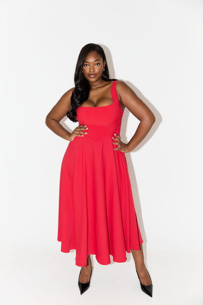 Amelia™ | Zwiewna sukienka midi